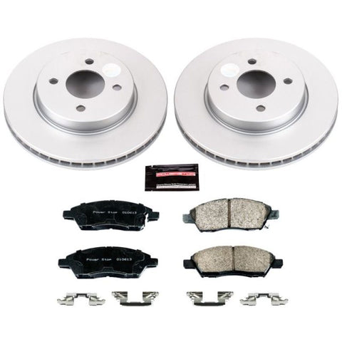 Power Stop 12-18 Nissan Versa Front Z17 Evolution Geomet Coated Brake Kit - CRK6096