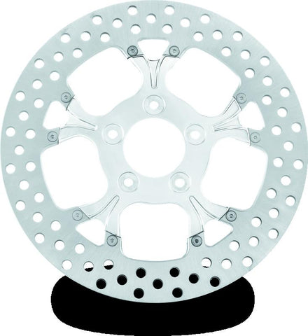 Performance Machine Disc/Carr 11.8 Galaxy Front Right - Chrome - 0133-1800GALRS-CH