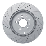 R1 07-15 Mazda Cx-9 Rear Right Drilled & Slotted Geo-Carbon Rotor - 830-80068R