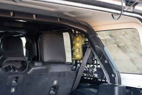 DV8 Offroad 2018+ Jeep Wrangler Rear Window Molle Panels - MPJL-01