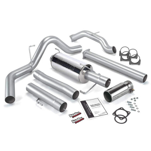 Banks Power 03-04 Dodge 5.9L CCLB Monster Exhaust Sys - SS Single Exhaust w/ Chrome Tip - 48643