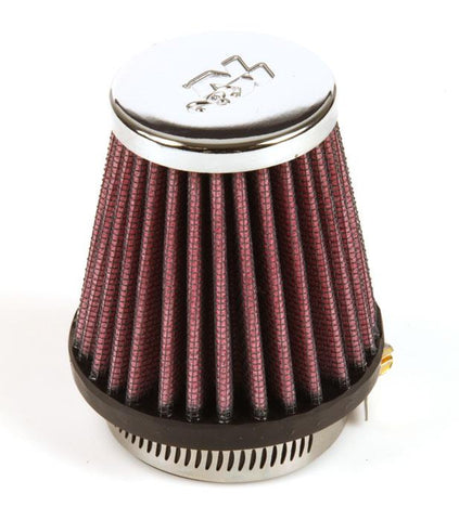K&N Universal Chrome Filter 1 15/16 inch FLG / 3 inch Base / 2 inch Top / 3 inch Height - RC-1060