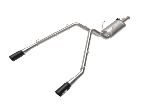 aFe 09-18 Ram 1500 V8 5.7L Hemi Gemini XV 3in 304 SS Cat-Back Exhaust w/ Black Tips - 49-32083-B