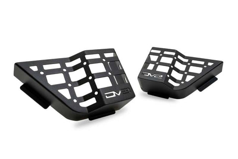 DV8 Offroad 11-18 Jeep Wrangler JK 4 Door Only Rear Door Pocket Molle Panels - Black - MPJK-06