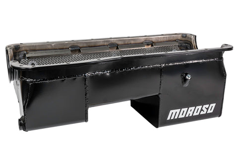 Moroso Ford 429-460 (w/Rear Sump) Wet Sump 7qt 9in Steel Oil Pan - 20625