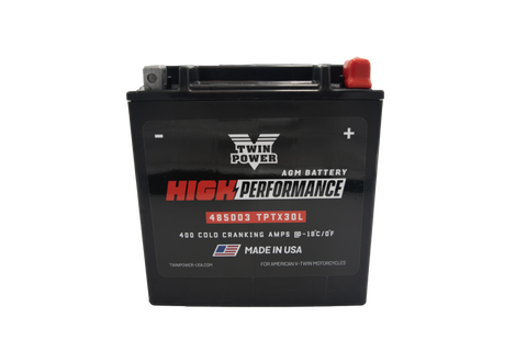 Twin Power YIX-30L High Performance Battery Replaces H-D 66010-97A Made in USA - 485003