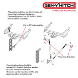 Gen-Y 2.5in Stabilizer Kit for 32K Hitches - GH-0105