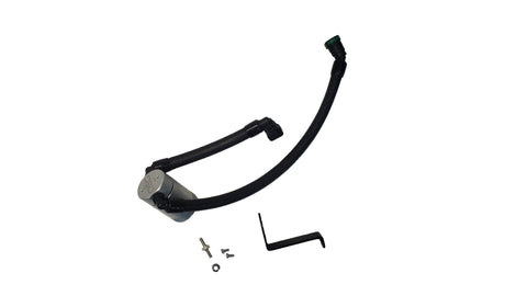 J&L 2024-2025 Ford Mustang GT w/ Whipple Supercharger Oil Separator 3.0 PCV Side - Clear Anodize - 3092P-C