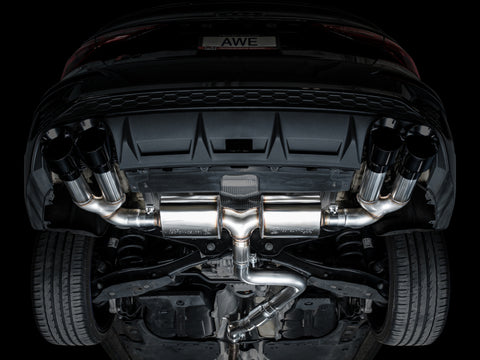 AWE Tuning 22-24 Audi 8Y S3 Touring Edition Exhaust - Diamond Black Tips - 3015-43897
