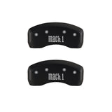 MGP 4 Caliper Covers Engraved Front & Rear Mach 1 Red finish silver ch - 10017SMCHRD