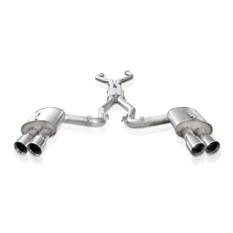 Stainless Works 2008-09 Pontiac G8 GT 3in Catback Systemt X-Pipe Turbo Chambered Muffler 3.5in Tips - PG8CBFC