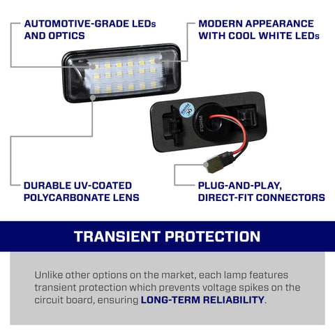 Form Lighting 2010 Subaru LED License Plate Lights (Pair) - FL0053