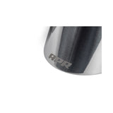 APR Single-Walled 4in Slash-Cut Tips - Polished Silver - Set of 2 - TPK0004
