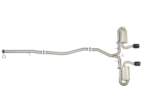 aFe Takeda 3in 304 SS Cat-Back Exhaust w/ Dual Center Black Tips 17+ Honda Civic Si (2dr) I4 1.5L - 49-36618-B