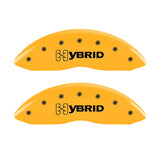 MGP 4 Caliper Covers Engraved F & R Gm Style/Hybrid Yellow Finish Black Char 2002 GMC Sierra 1500 - 34006SHYBYL