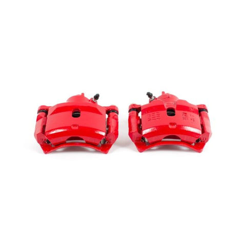 Power Stop 97-99 Acura CL Front Red Calipers w/Brackets - Pair - S1334