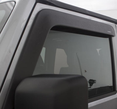 AVS 07-18 Jeep Wrangler (2 Door Only) Ventvisor Low Profile Window Deflectors 2pc - Matte Black - 772020