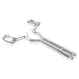 Stainless Works 2018+ Ford Mustang GT 3in Redline Series Catback H-Pipe w/Active Valves & Quad Tips - M18CBHFCV
