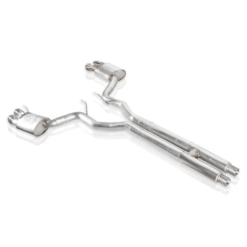 Stainless Works 2018+ Ford Mustang GT 3in Redline Series Catback H-Pipe w/Active Valves & Quad Tips - M18CBHFCV