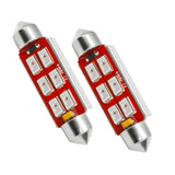 Oracle 44MM 6 LED 3-Chip Festoon Bulbs (Pair) - Green - 5207-004