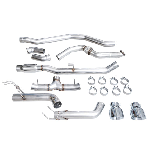 AWE Tuning 22+ Honda Civic Si/Acura Integra Track Edition Catback Exhaust - Dual Chrome Silver Tips - 3020-32331