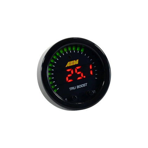 AEM X-Series Tru-Boost Controller Gauge w/ Boost Control Solenoid 80PSIg Internal MAP Sensor - 30-0352
