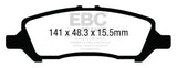 EBC 12+ Dodge Dart 1.4 Turbo Greenstuff Rear Brake Pads - DP23009