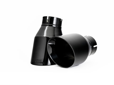AWE Tuning Audi B9 A4 SwitchPath Exhaust Dual Outlet - Diamond Black Tips (Includes DP and Remote) - 3025-33014