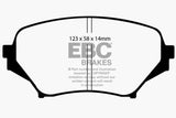 EBC 06-15 Mazda Miata MX5 2.0 Yellowstuff Front Brake Pads - DP41774R