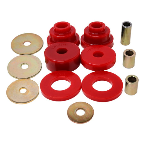 Energy Suspension 05-15 Toyota Tacoma w/ 6 Lug Rear Differential Bushing Set - Red - 8.1108R