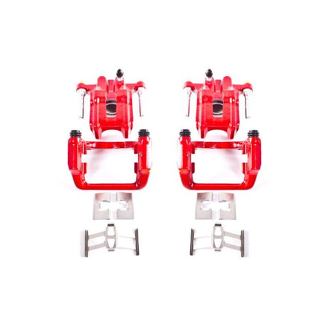 Power Stop 01-03 Acura CL Rear Red Calipers w/Brackets - Pair - S2588