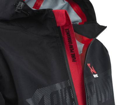 Akrapovic Womens Corpo Rain Jacket Black - 2XL - 802079