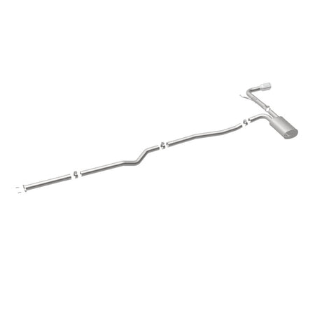 MagnaFlow Cat Back, SS, 2.5in, Street, Single Straight Pass. Polished 4in Tip, 2015 Ford Fusion 2.5L - 19096