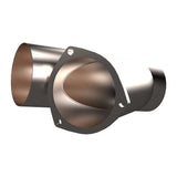 QTP 4in Weld-On QTEC Exhaust Cutout Y-Pipe - 10400