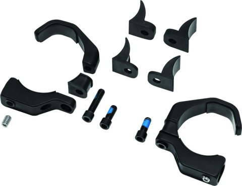 Kuryakyn Pipe Wrench Fork Mounts Black - 2580