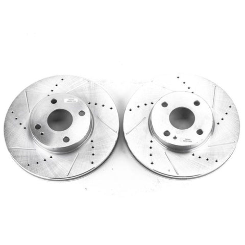 Power Stop 2016 Scion iA Front Evolution Drilled & Slotted Rotors - Pair - JBR1743XPR