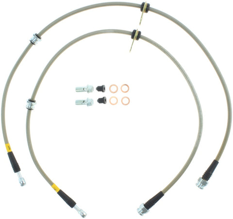 StopTech 08-10 EVO X AWD Stainless Steel Front Brake Lines - 950.46007