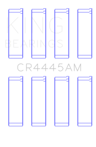 King Engine Bearings Subaru Ea81/Ea81T/Ea82/Ea82T (Size +0.75mm) Connecting Rod Bearing Set - CR4445AM0.75