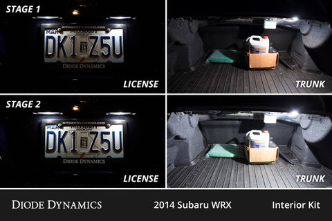 Diode Dynamics 08-14 Subaru WRX Interior LED Kit Cool White Stage 1 - DD0613