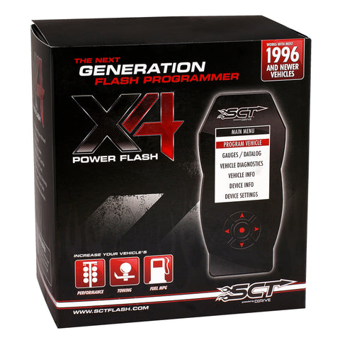 SCT Ford Cars & Trucks (Gas & Diesel) X4 Power Flash Programmer EO Certified - 7015PEO