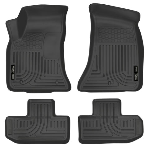 Husky Liners 16-22 Dodge Challenger (RWD) Front & Second Row Black Floor Liners - 99171