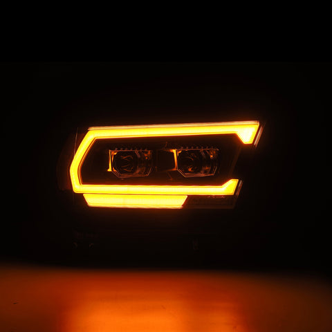 AlphaRex 19-22 Dodge Ram 1500 PRO-Series Projector Headlights Black w/Seq Signal/DRL - 880574