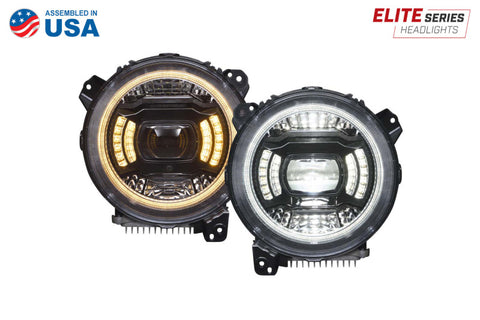 Diode Dynamics 18-23 Jeep JL Wrangler Elite LED Headlamps - DD5166