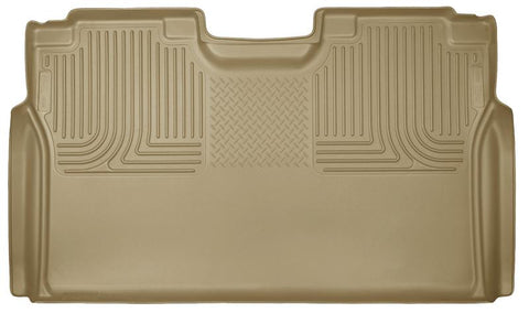 Husky Liners 15 Ford F-150 SuperCrew Cab WeatherBeater Tan 2nd Seat Floor Liner - 19373