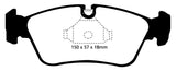 EBC 99-02 BMW Z3 2.5 Redstuff Front Brake Pads - DP31211C