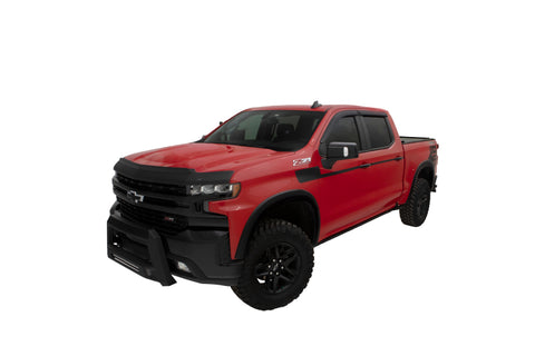 AVS 22-23 Chevrolet Silverado 1500 (Excl. ZR2/LT Trail Bss) Aeroskin II Low Prof Hood Shield - Blk - 436168