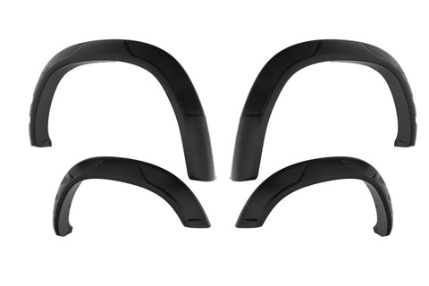 Bushwacker 19-22 Ram 1500 (Excl. Rebel/TRX) 76.3 & 67.4in Bed DRT Style Flares 4pc  - Blk / Smooth - 50934-02