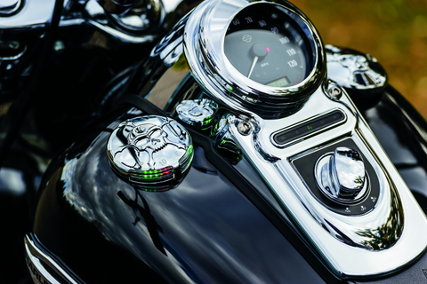 Kuryakyn Zombie Fuel & Battery Gauge Chrome - 7357