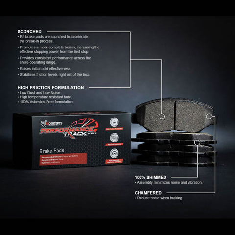 R1 03-05 Nissan 350Z Front Track/Street Brake Pads - 2000-0815-00