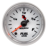 Autometer C2 52mm Electronic Programmable Empty to Full Fuel Level Gauge - 7114